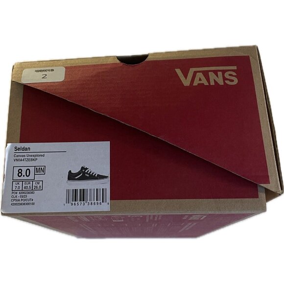 VANS Seldan Skate Shoes Canvas Unexplored VN0A4TZEBKP MENS SIZE 8 - Picture 3 of 13